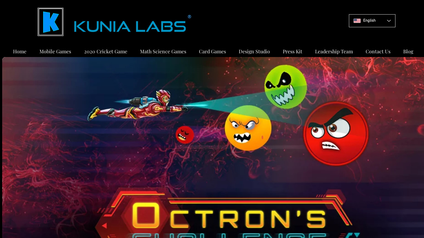 Octron's Challenge by Kunia Labs Landing page
