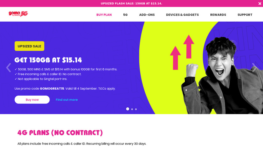 gomo Landing Page