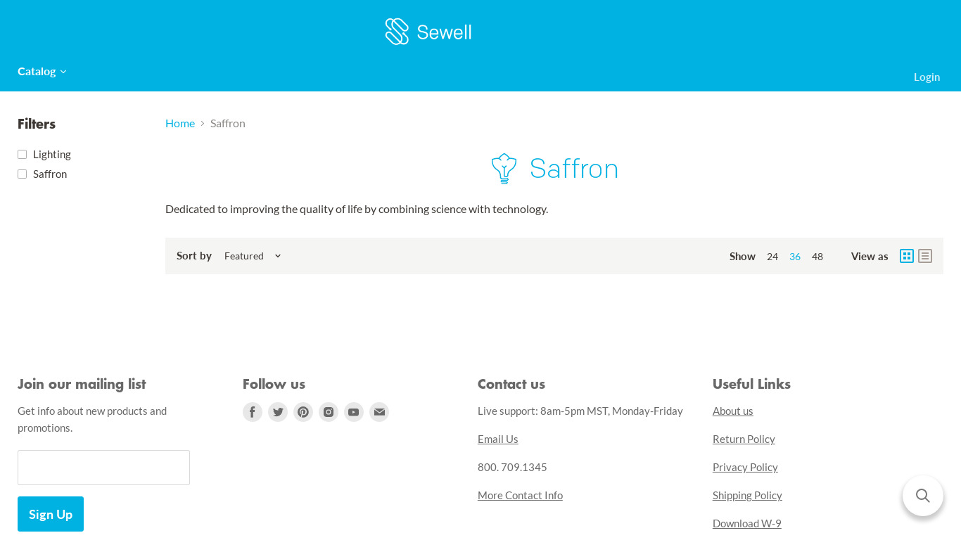 sewelldirect.com Saffron Drift Landing page