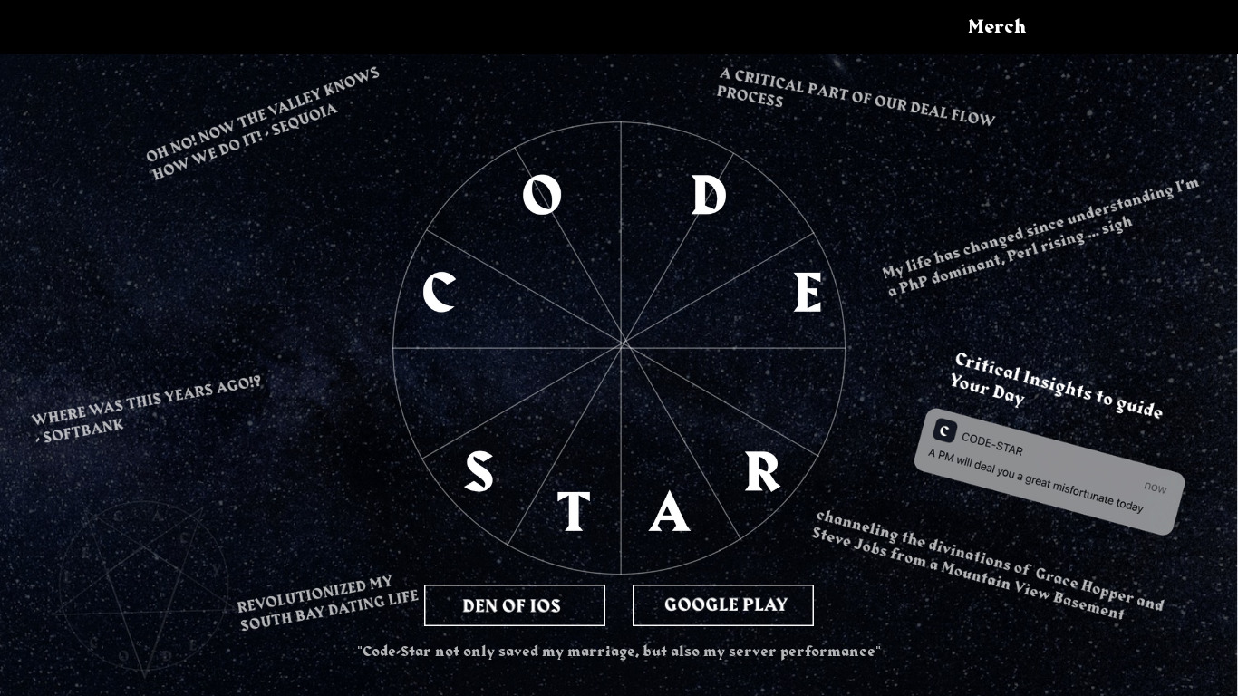 Code-Star Landing page