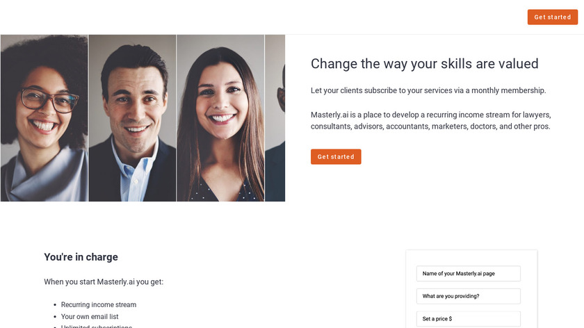 Masterly.ai Landing Page