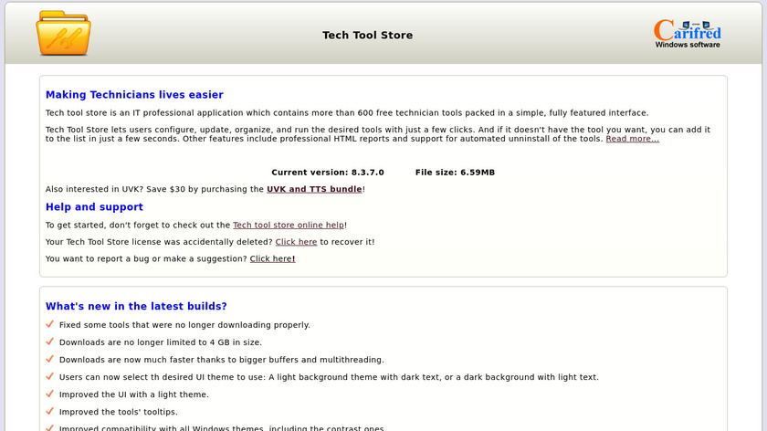 Tech Tool Store Landing Page