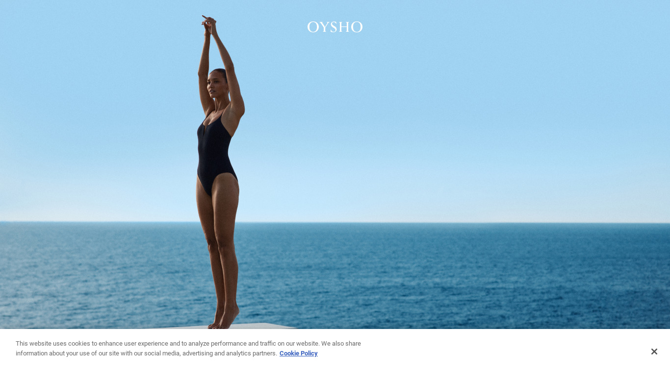 Oysho Landing page