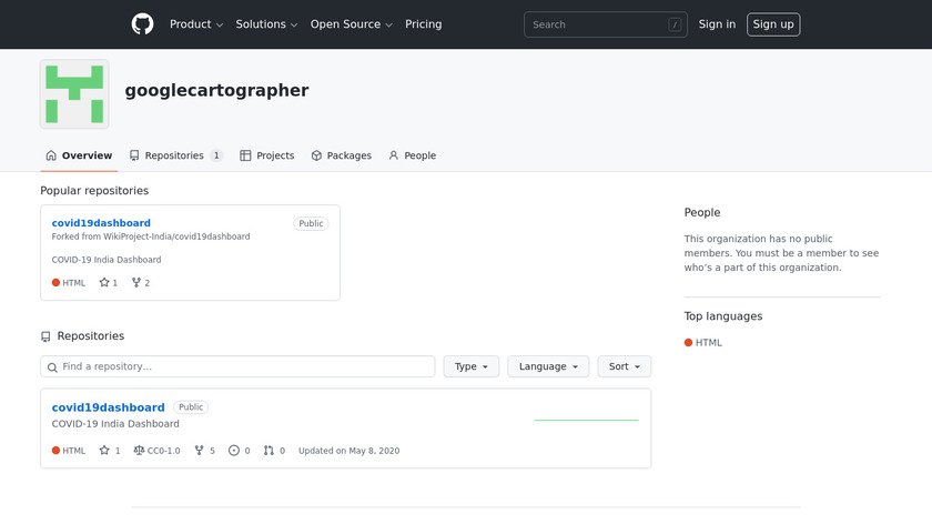 Cartographer Landing Page