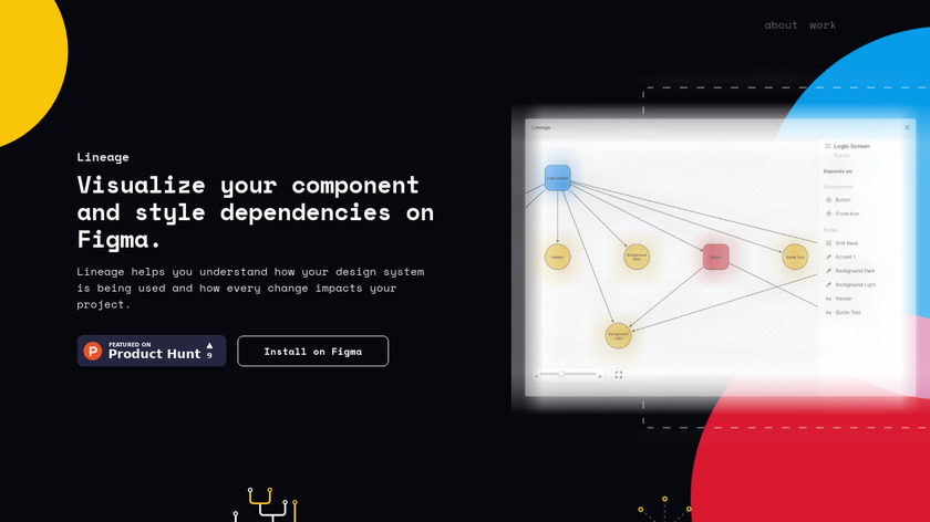 Lineage for Figma Landing Page
