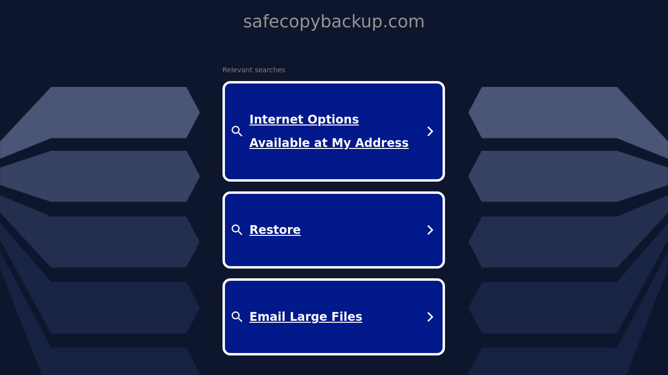 SafeCopy Landing page