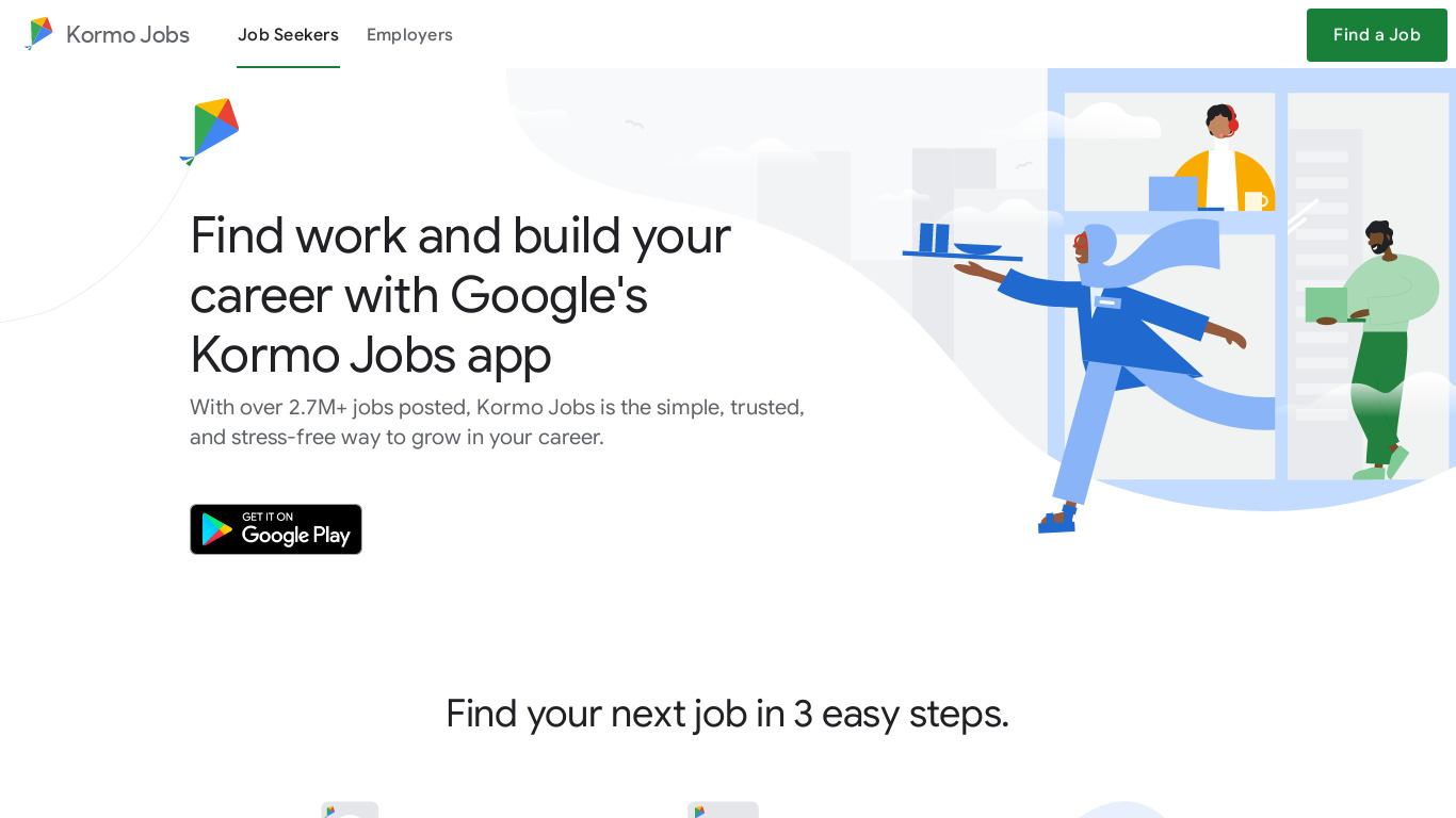 kormo.google.com Kormo Jobs Landing page