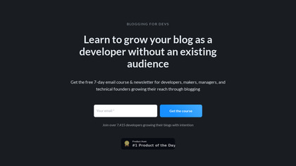 Blogging for Devs image