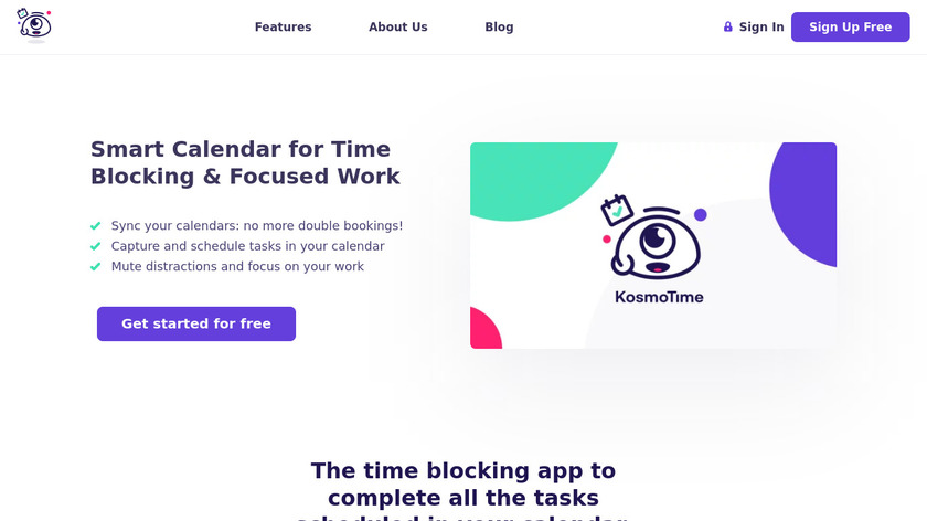 KosmoTime Landing Page