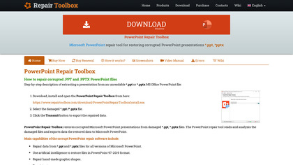 PowerPoint Repair Toolbox image