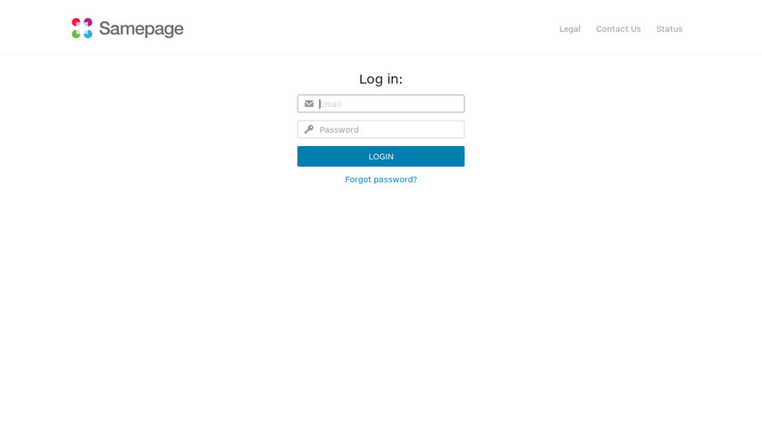 Samepage Landing Page