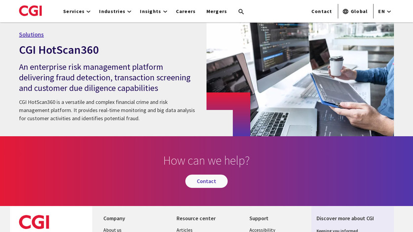 CGI HotScan360 Landing Page