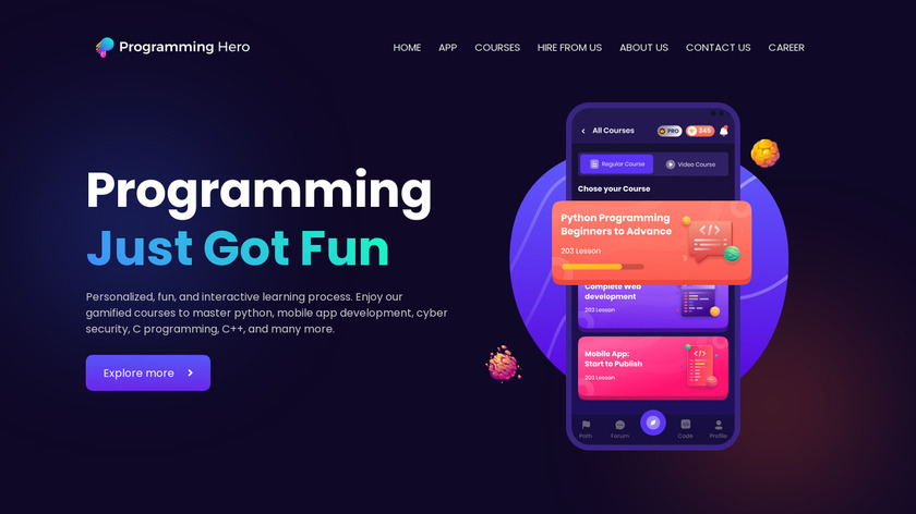 Programming Hero Landing Page