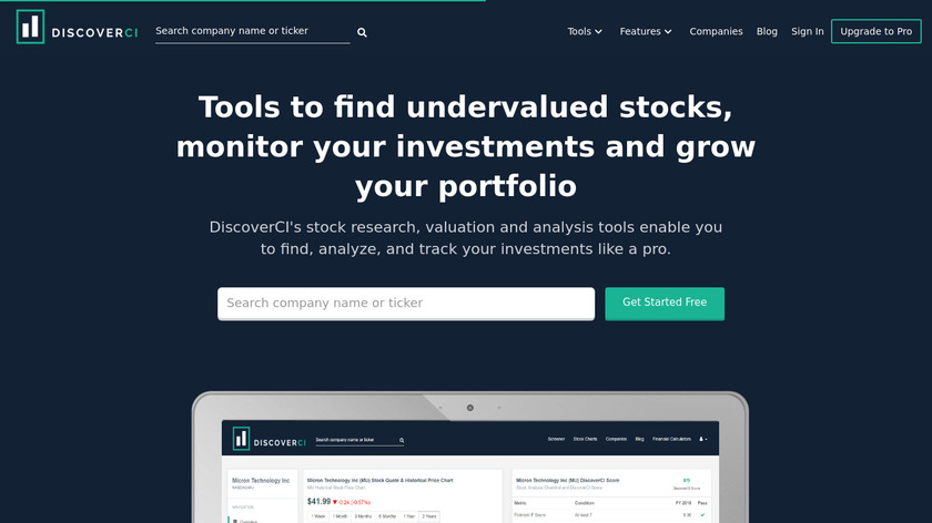 DiscoverCI Landing Page