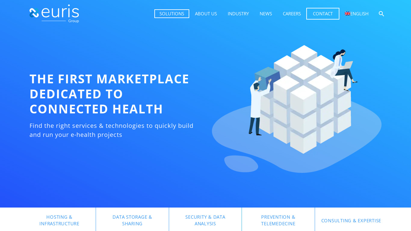 Euris Health Cloud Landing page
