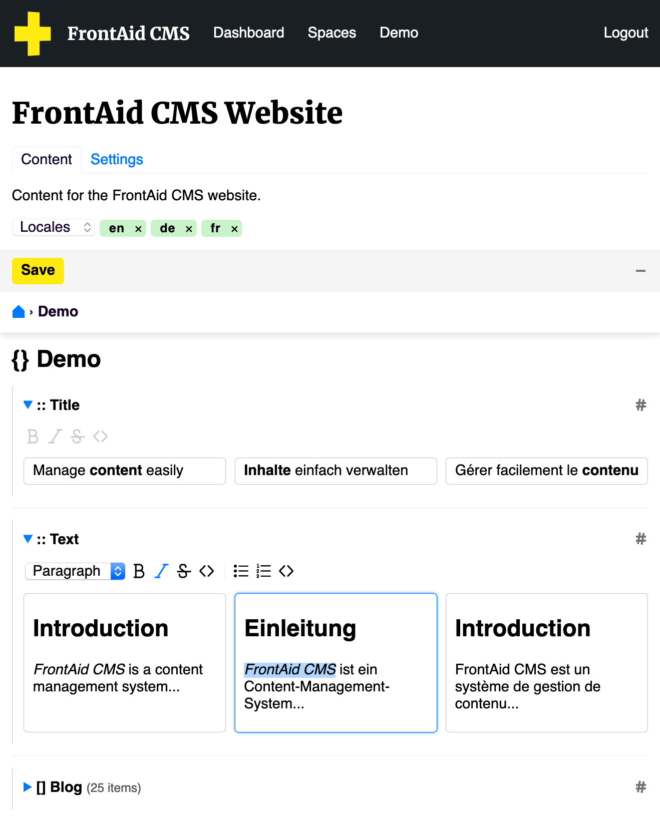 FrontAid.io Landing page