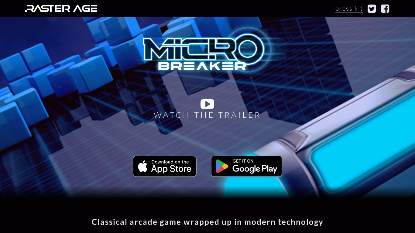 Micro Breaker Landing page