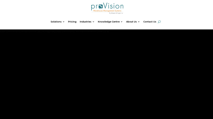 proVision WMS Landing Page