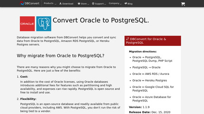 DBConvert for Oracle & PostgreSQL image