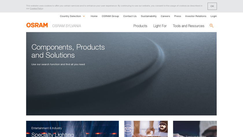 Osram Landing Page