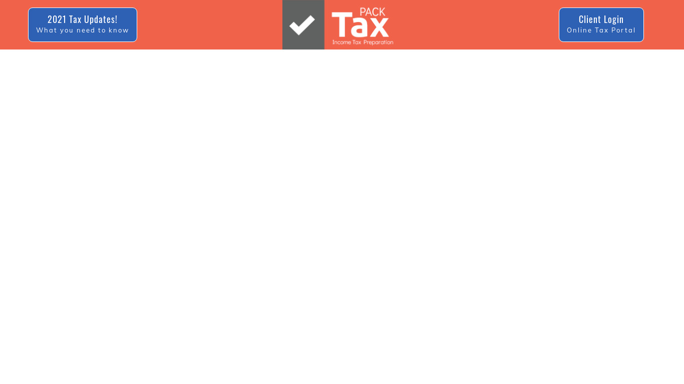 Free Tax Help Landing page