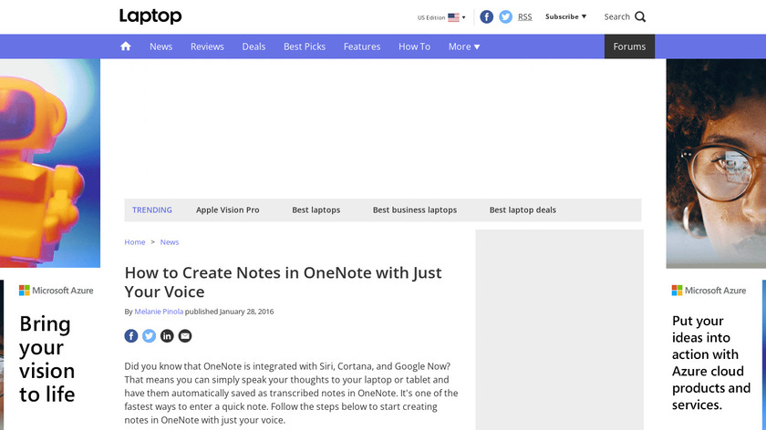 Voice Notes Landing Page