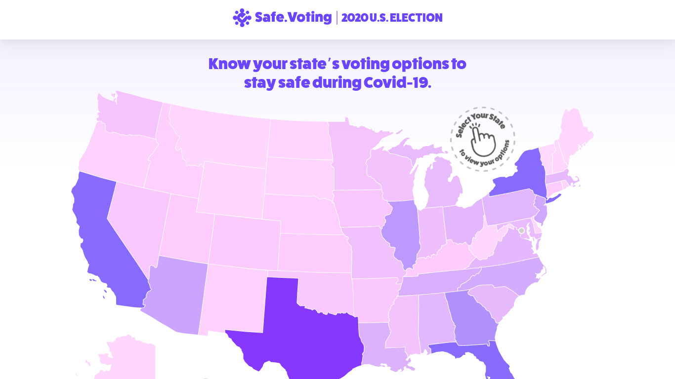 Safe.Voting Landing page