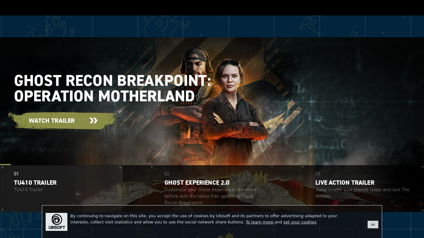 Tom Clancy's Ghost Recon Landing page