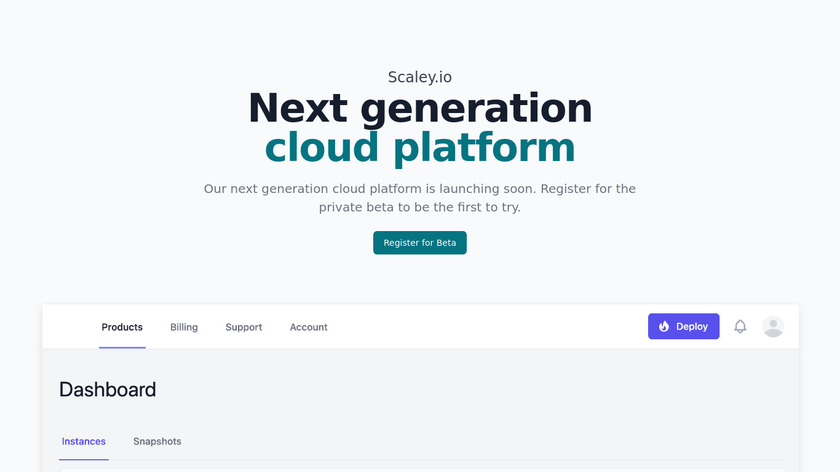 Scaley Landing Page