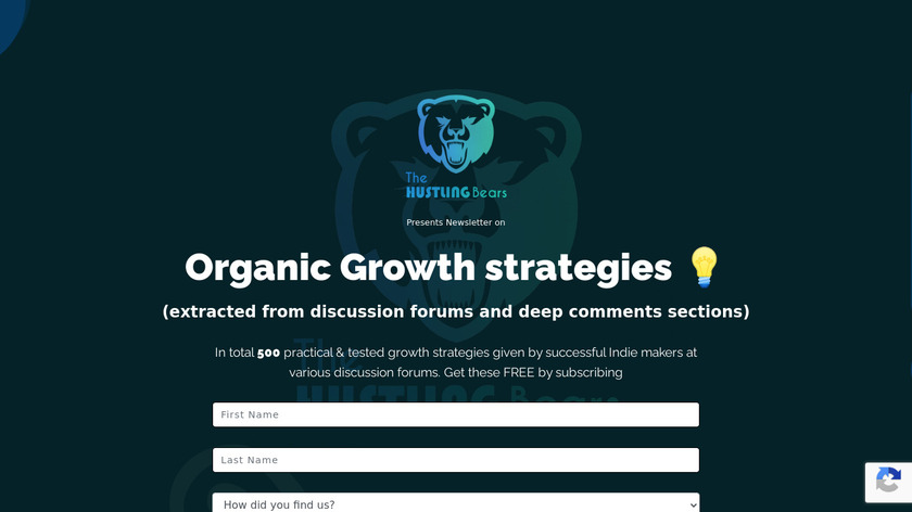 Organic Growth Strategies Landing Page
