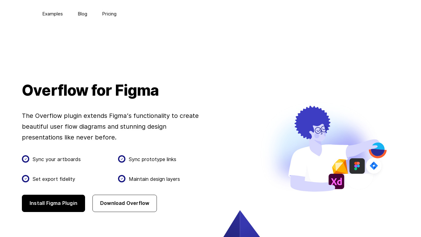 Overflow Figma Plugin Landing page