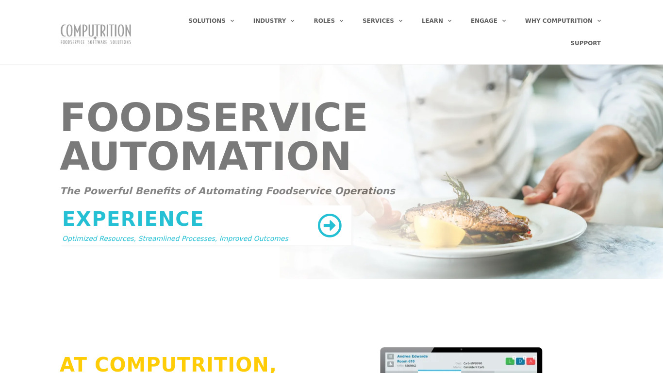 Foodservice Operations Management (FOM) Landing page