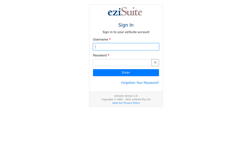eZSuite Landing Page