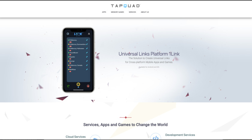 TAPQUAD 1Link Landing Page