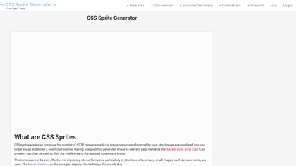 CSS Sprite Generator screenshot