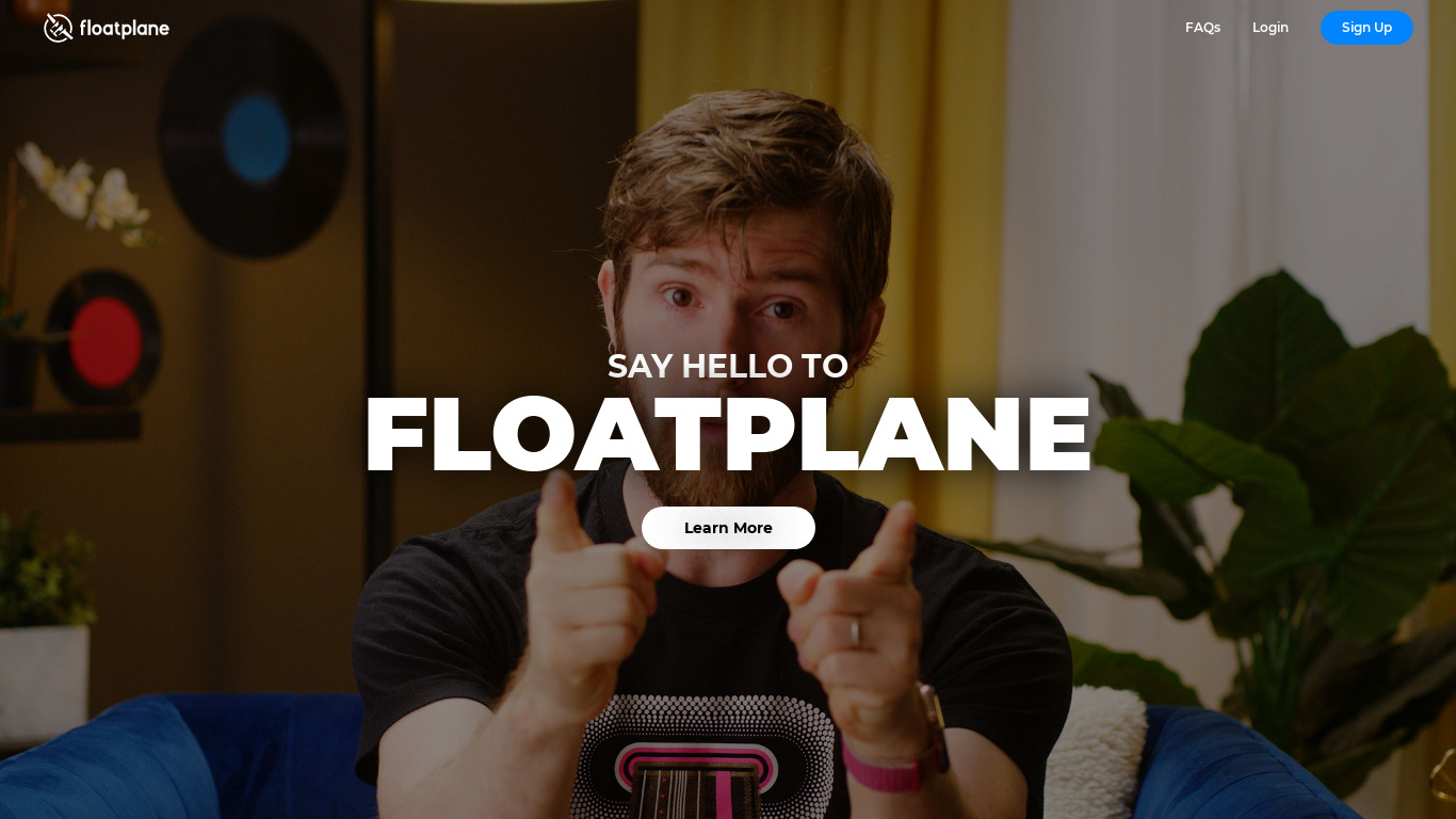 Floatplane Landing page