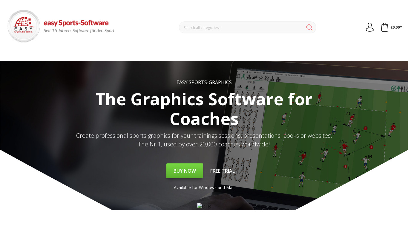 easy Sports-Graphics Landing page