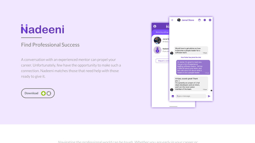 Nadeeni Landing Page