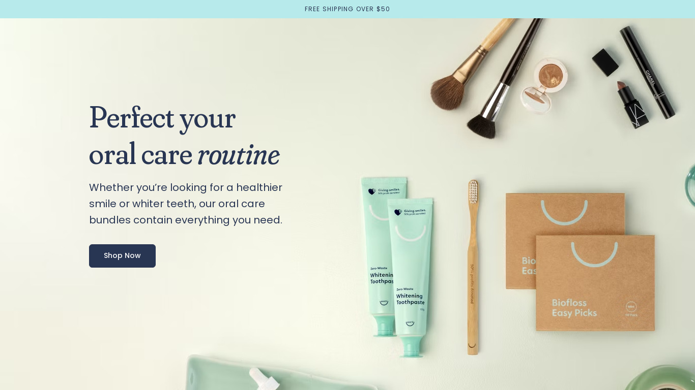 Pearlii Landing page