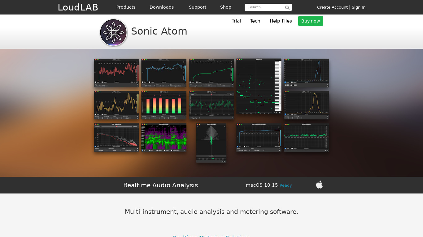 Sonic Atom Landing page