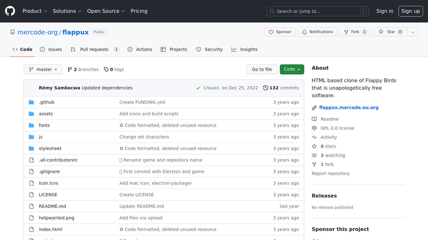 Flappux Landing Page