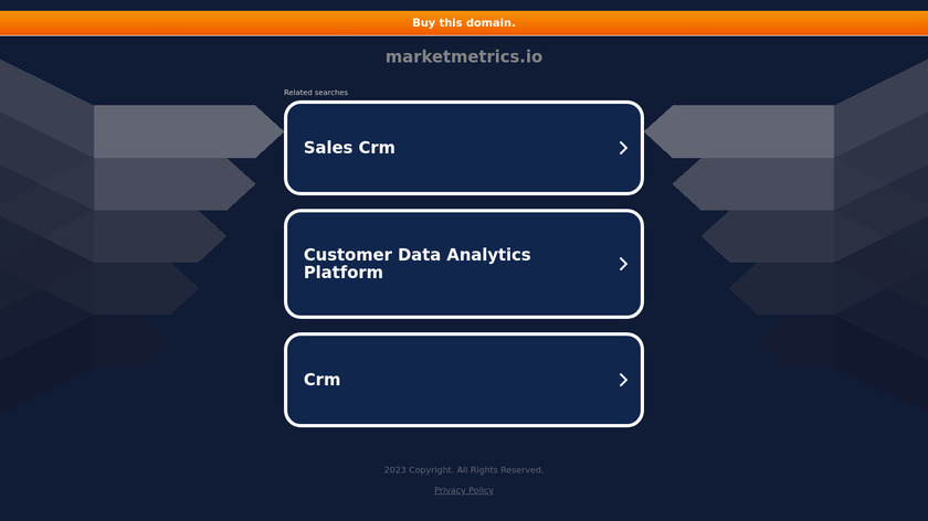 Market Metrics Landing Page