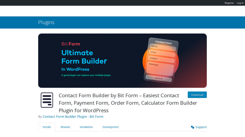 Bit Form Landing Page