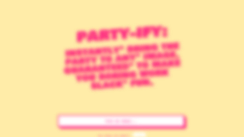 Party-ify Landing Page