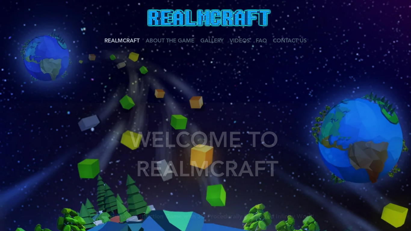 RealmCraft Landing page
