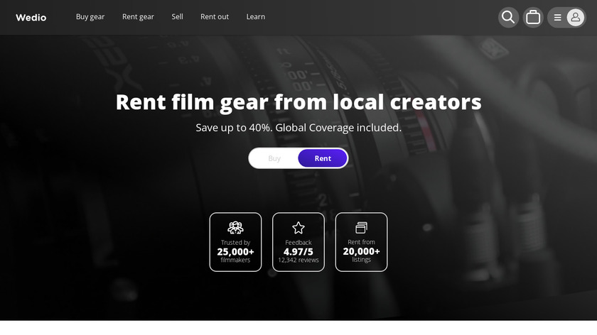 Wedio Landing Page
