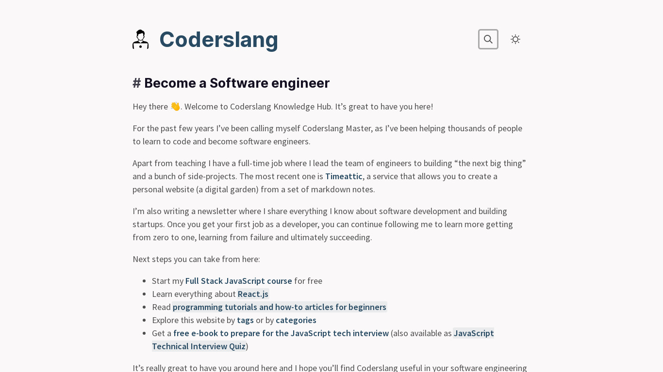 Coderslang Landing page