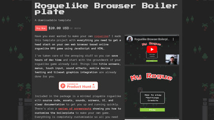 Roguelike Browser Boilerplate screenshot