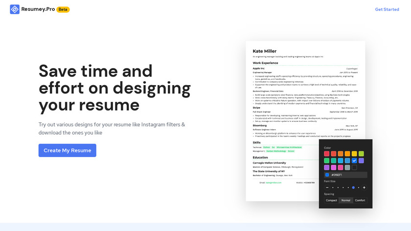 Resumey.Pro Landing Page