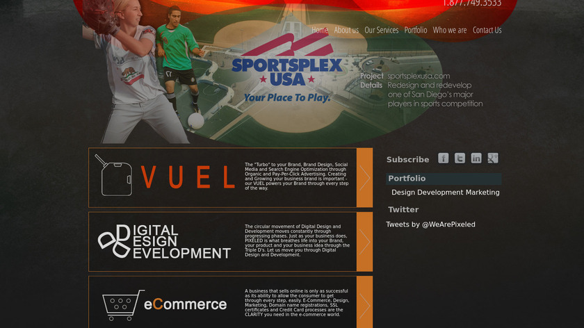 Pixeled Business Systems Landing Page